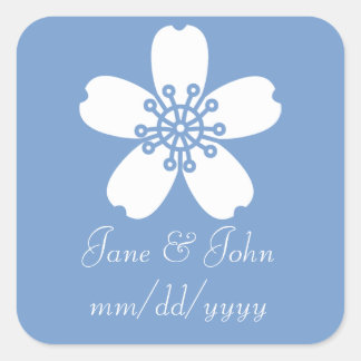 El encantador Sakura en el Pegatina Periwinkle