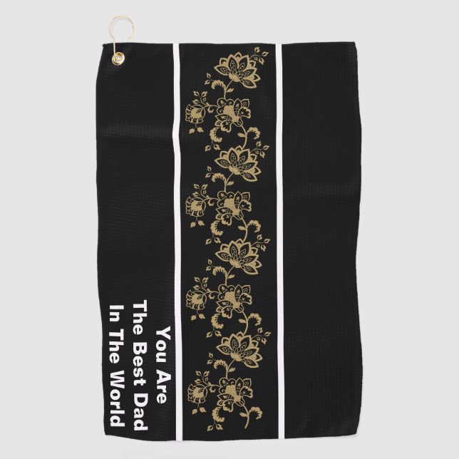 El encanto afortunado de papá: la toalla de golf d (Anverso)