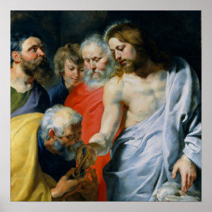El encargo de Cristo a Pedro, impresión de Peter P