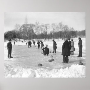 El encresparse en la impresión del Central Park