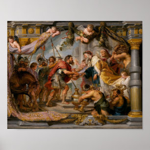 El encuentro de arte de Abraham y Melchizedek Rube