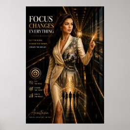 El enfoque lo cambia todo – Póster para oficina ej