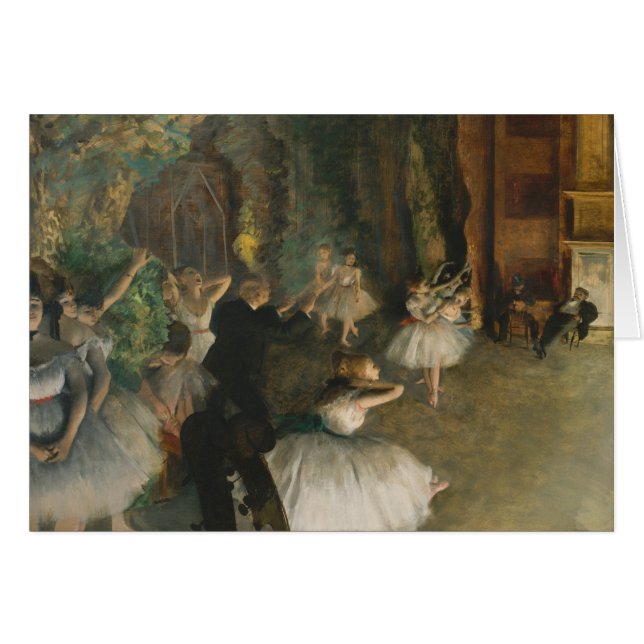 El ensayo del ballet en el escenario - Edgar Degas (Anverso (Horizontal))