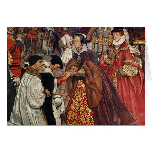 El entrar de Queen Mary y de princesa Elizabeth (Anverso (Horizontal))