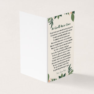 Él entrega más Grace Mini tarjeta de notas doblada