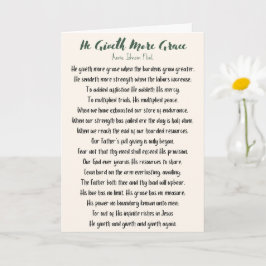 Él entrega más tarjetas plegadas de gracia