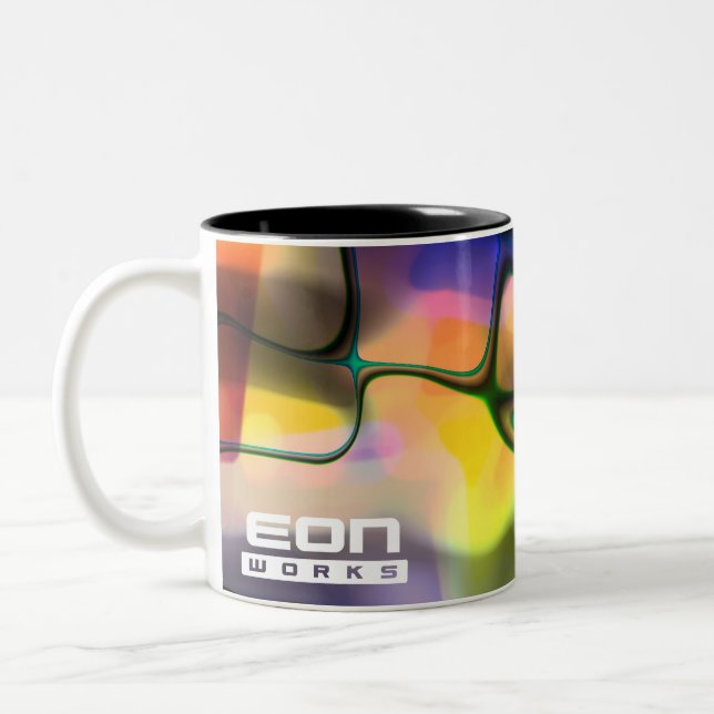 El eón colorido trabaja la taza (Izquierda)