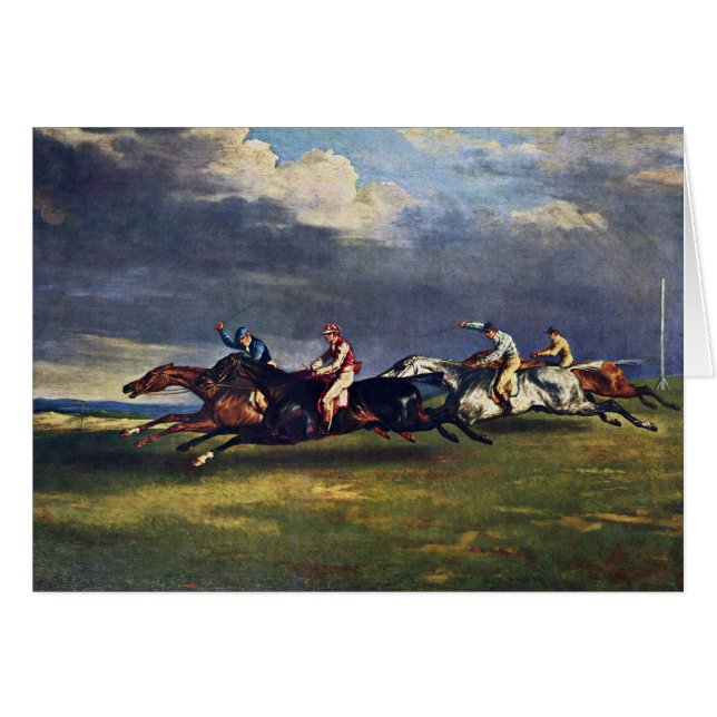 El Epsom Derby de Géricault Jean Louis Théodore ( (Anverso (Horizontal))