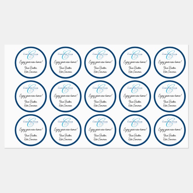 El equipo de Cameron impermeable Gracias Pegatinas (Hoja)