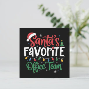 El equipo de oficina favorito de Santa Navidad div