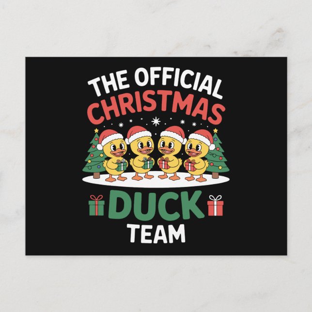 El equipo oficial de patos de Navidad sombrero de  (Anverso)