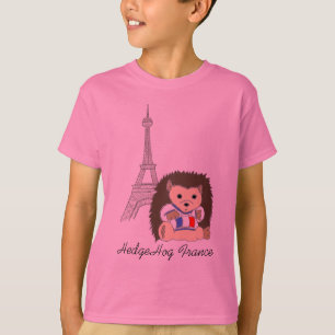 El erizo en Francia embroma el camisetas