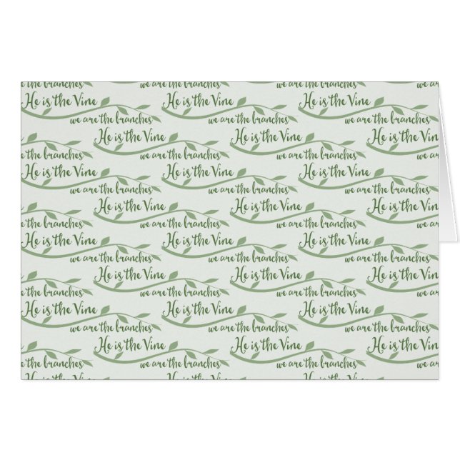 Él es el Vine, nosotros somos la tarjeta de notas  (Anverso (Horizontal))