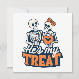 Él es mi regalo Esqueleto Pareja coincidente Hallo
