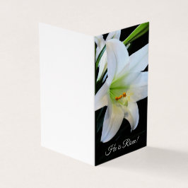 ¡Él es Risen! Tarjeta de felicitación de Pascua