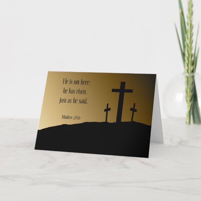 Él es tarjeta de pascua subida (Anverso)