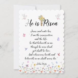 Él es tarjetas Risen-Easter