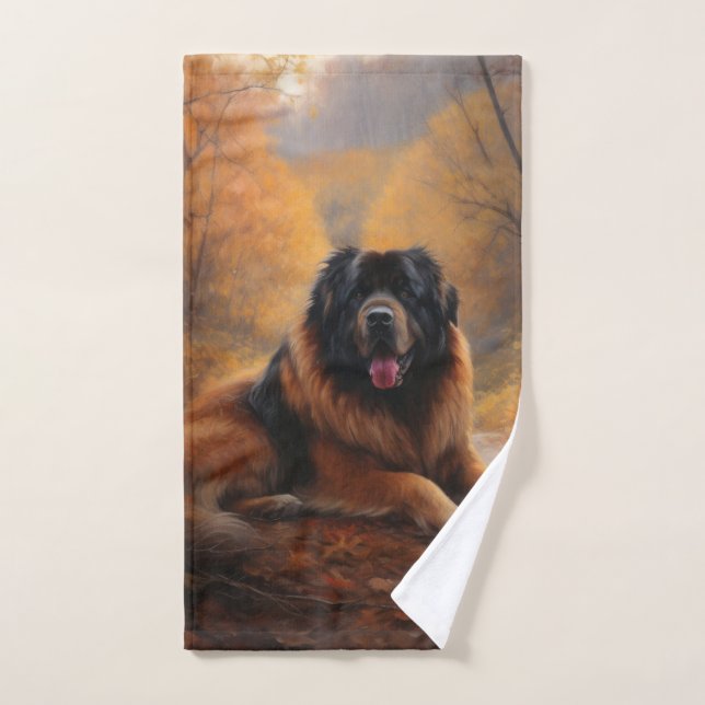 El escaramujo tibetano en otoño se inspira en la c (Toalla de mano)
