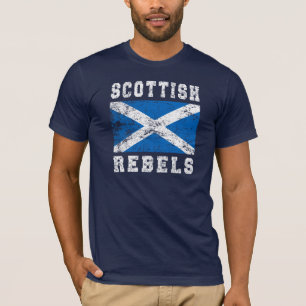 El escocés rebela camiseta de la ropa
