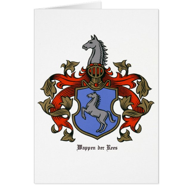 El escudo de armas de Rees (Frente)