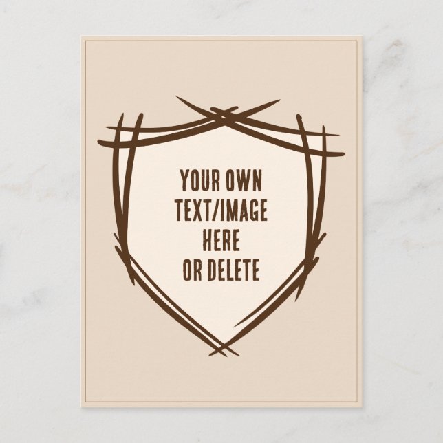 El escudo de Knight. Escudo de armas Tarjeta de se (Anverso)