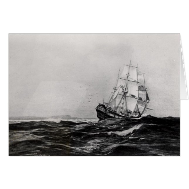 El esfuerzo en Sea, 1900, grabado por Lowy (Anverso (Horizontal))