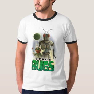 El espacio fastidia la camiseta alfa