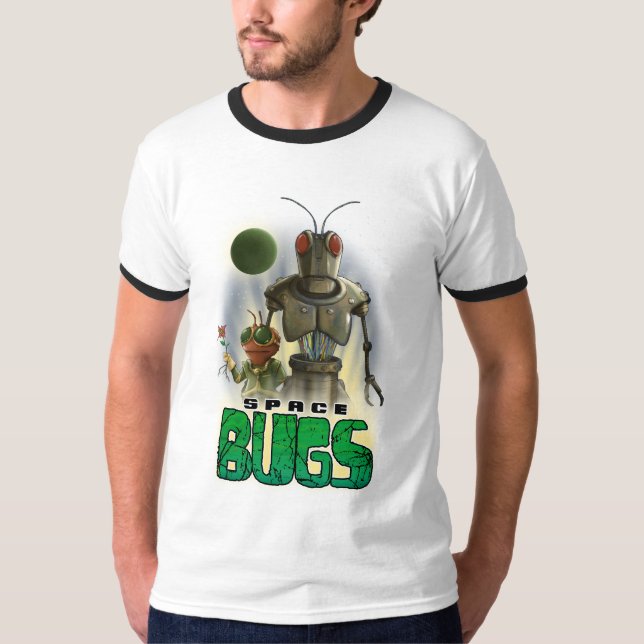 El espacio fastidia la camiseta alfa (Anverso)