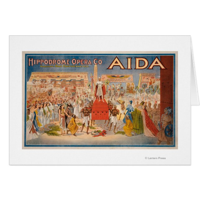 El espectacular Poster teatral de Aida (Anverso (Horizontal))
