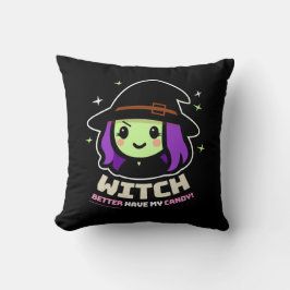 El espeluznante Cojín decorativo de Halloween Witc