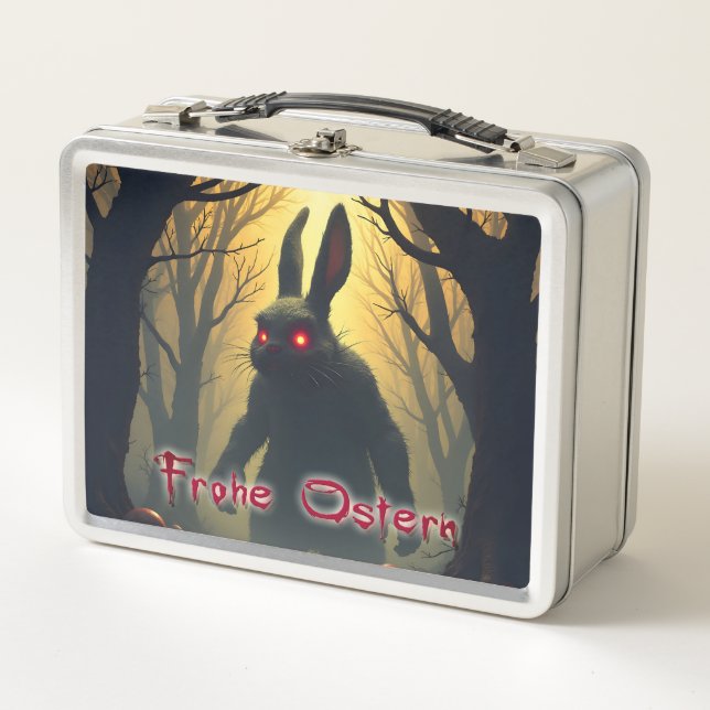 El espeluznante conejito de Pascua en el bosque os (Anverso)