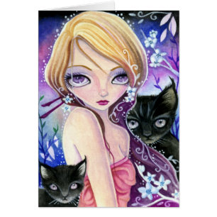 El esperar - tarjeta en blanco