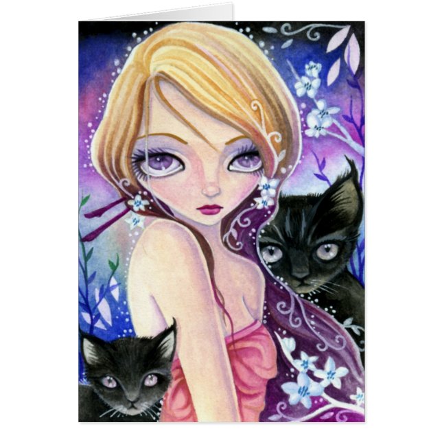 El esperar - tarjeta en blanco (Frente)