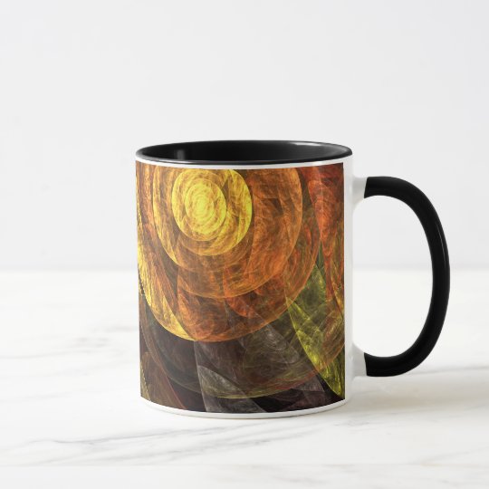 El espiral de la taza de café del extracto de la