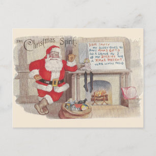 El Espíritu de la Navidad - Arte de Tarjeta Postal