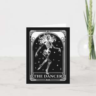 El esqueleto de la tarjeta Tarot de bailarina Danc