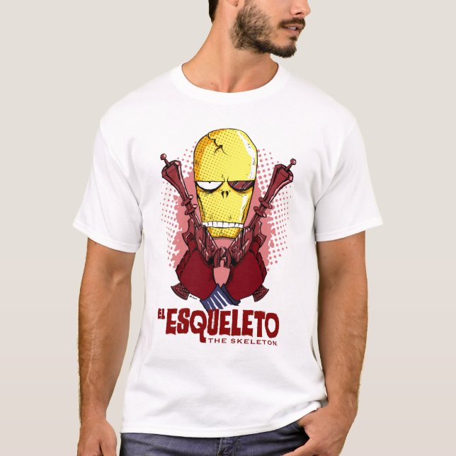 EL Esqueleto: La camiseta esquelética (Anverso)