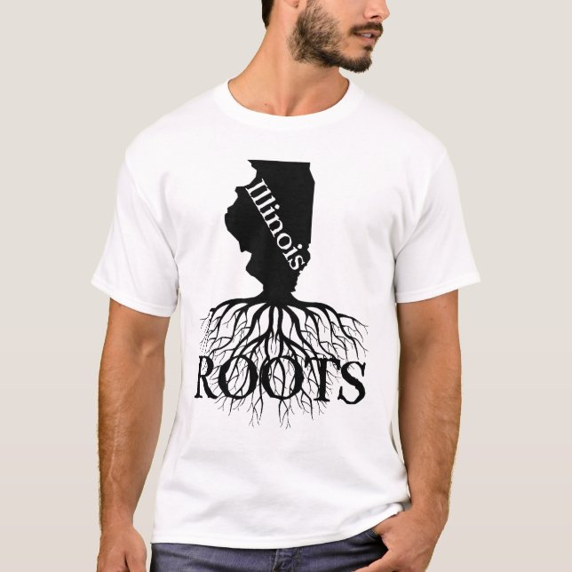 El estado de Illinois desata la camiseta de mujere (Anverso)