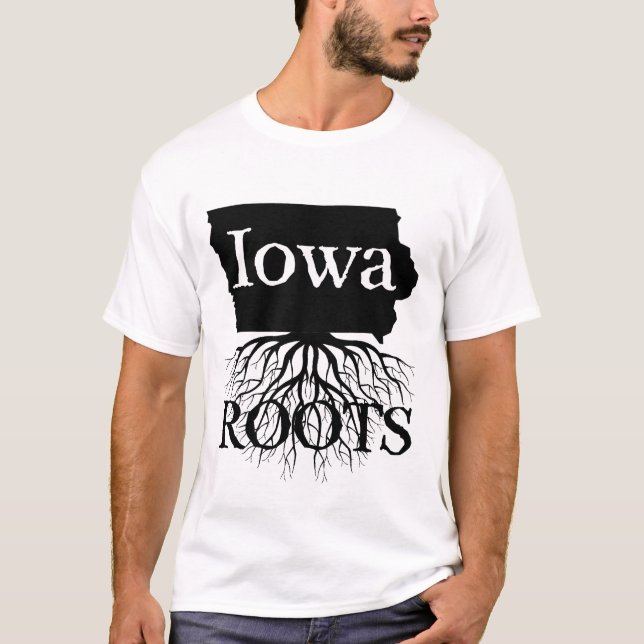 El estado de Iowa remueve la camiseta de hombres o (Anverso)