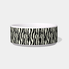 El estampado de zebra elegante gotea el plato