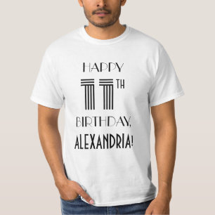 El estilo Art Decó inspiró la camiseta de la fiest