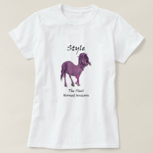 El Estilo De La Camiseta De Unicornio Cubierta De 