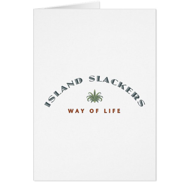 El estilo de vida de Island Slacker (Frente)