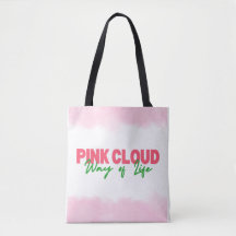 El estilo de vida de la nube rosa para la bolsa de