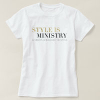 El estilo es camiseta del ministerio