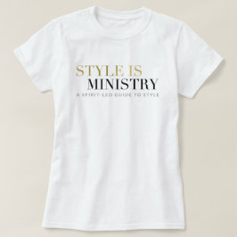 El estilo es camiseta del ministerio