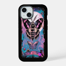 El estuche para iPhone de la tarjeta Moth Tarot Wi
