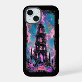 El estuche para iPhone Tower Tarot Card Witchy Vib