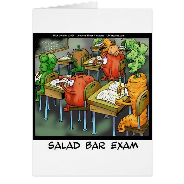 El examen de la barra de ensaladas es divertido (Frente)