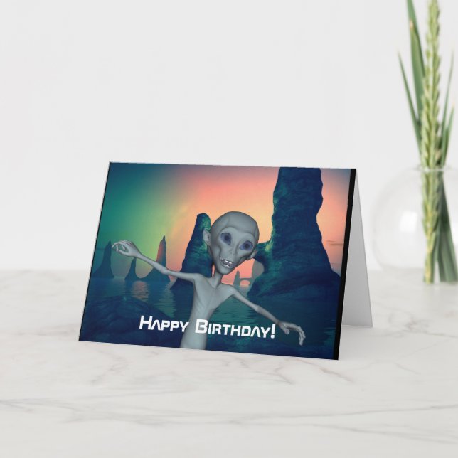 El extranjero encuentra la tarjeta del feliz (Anverso)